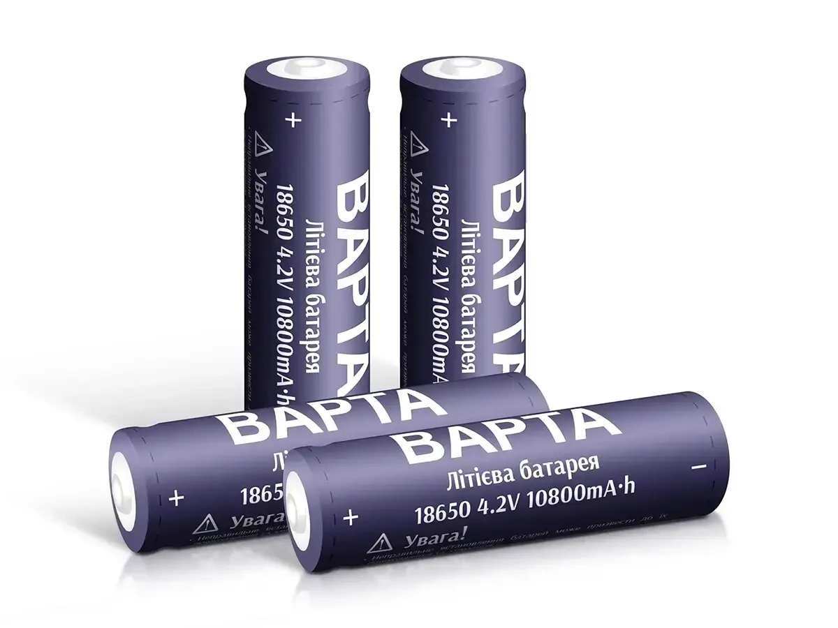 Акумулятор 18650 BAPTA BP-1080 10800mAh 4.2V Li-Ion для ліхтарів, електроніки та power bank