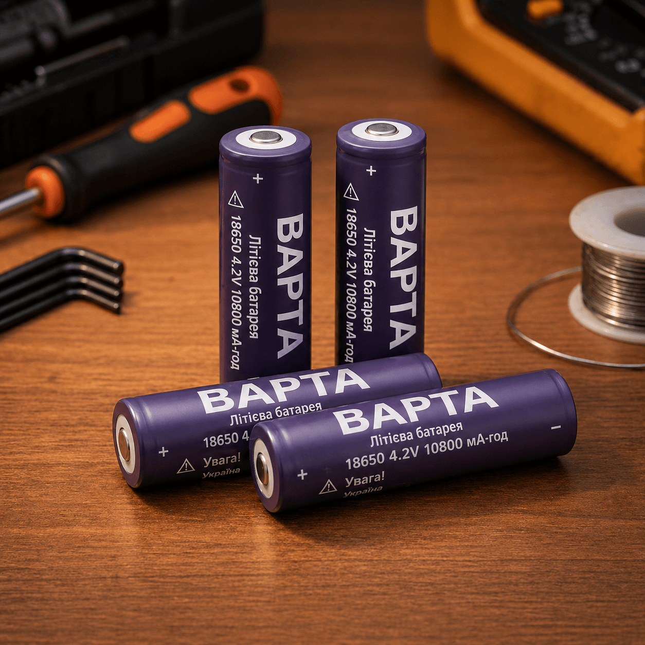 Акумулятор 18650 BAPTA BP-1080 10800mAh 4.2V Li-Ion для ліхтарів, електроніки та power bank