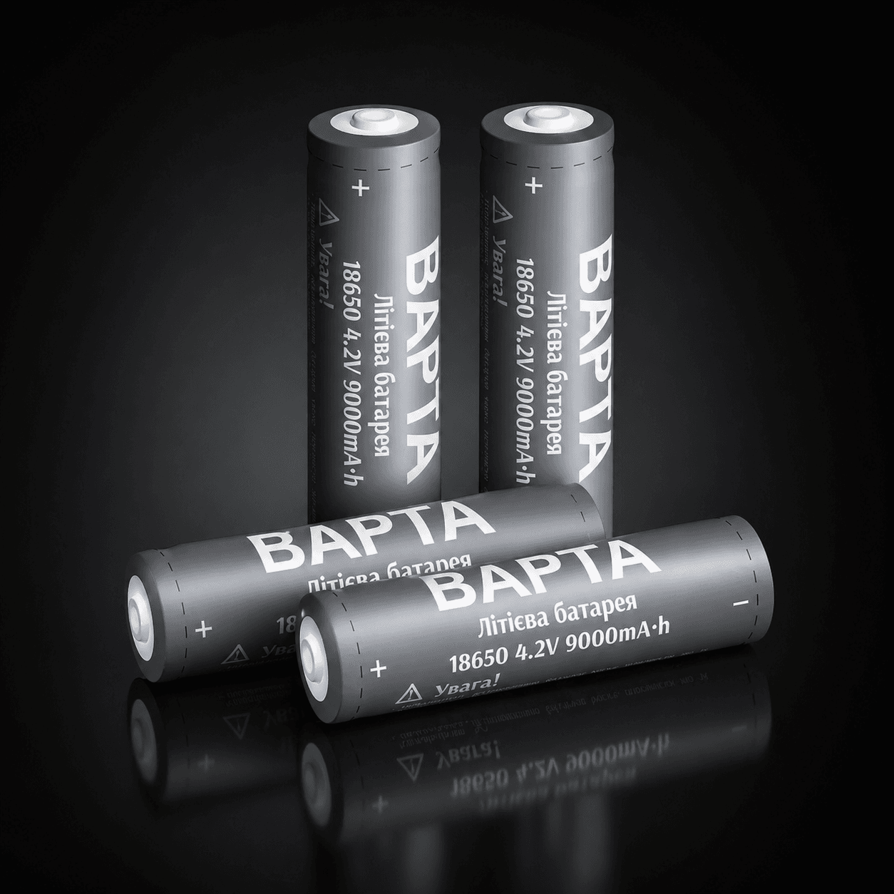 Акумулятор BAPTA BP-0900 18650 Li-Ion 9000 мА·год 4.2В для ліхтарів, power bank і портативної техніки