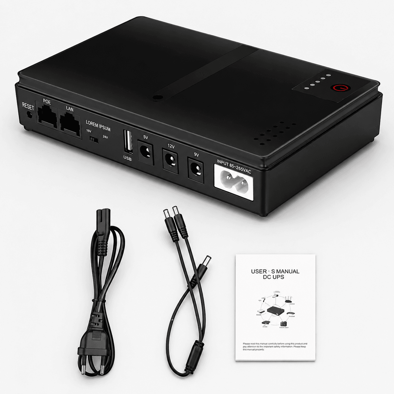 Портативне джерело безперебійного живлення для роутера на 10400mAh DC1018P UPS для роутера WiFi