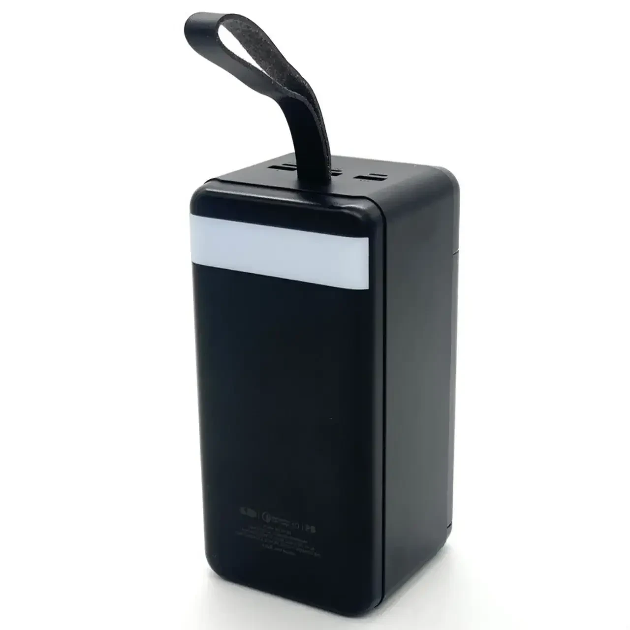 Портативний зарядний пристрій Power Bank з ліхтариком King Power PD-80 80000 mAh 3USB Type-C Lightning Чорний