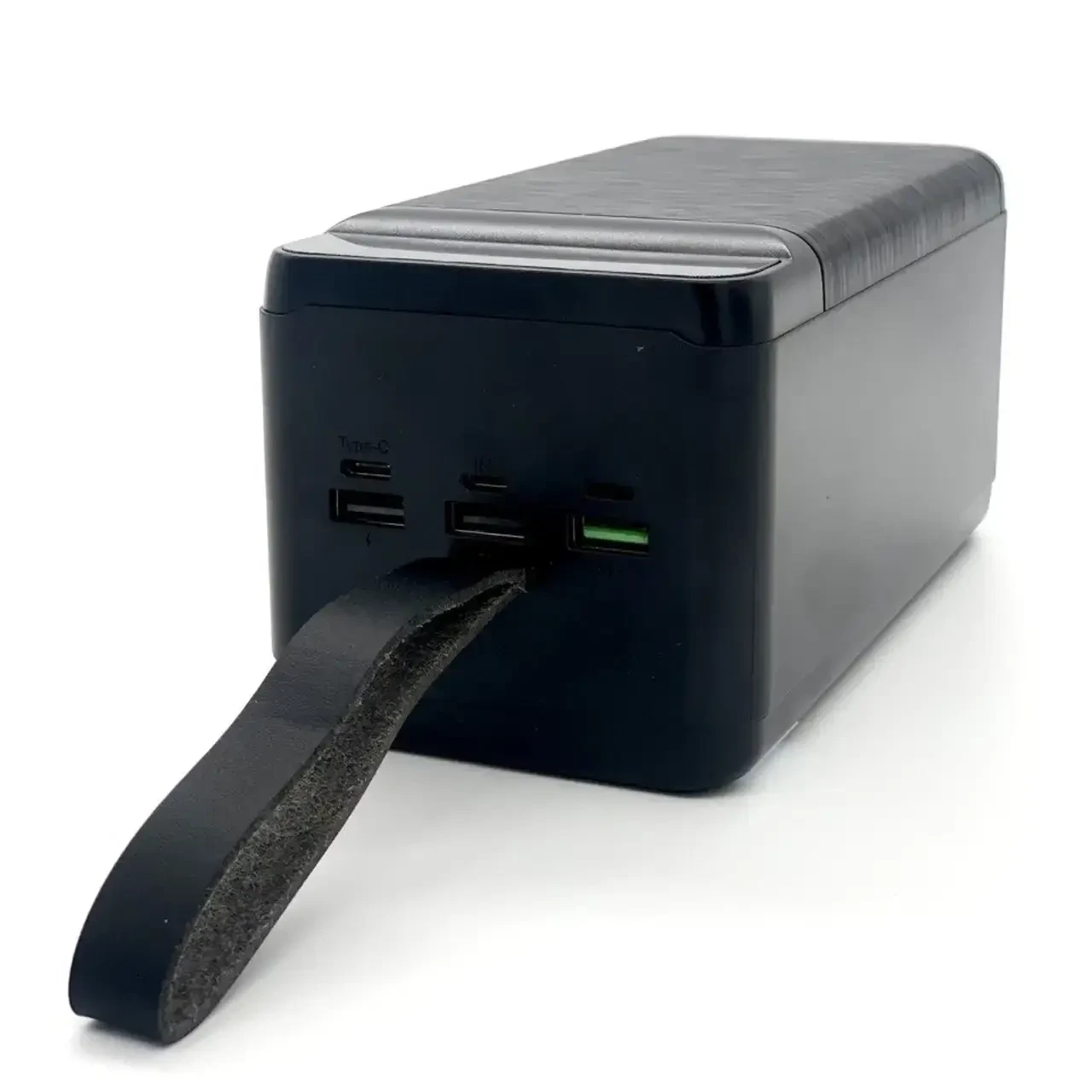 Портативний зарядний пристрій Power Bank з ліхтариком King Power PD-80 80000 mAh 3USB Type-C Lightning Чорний