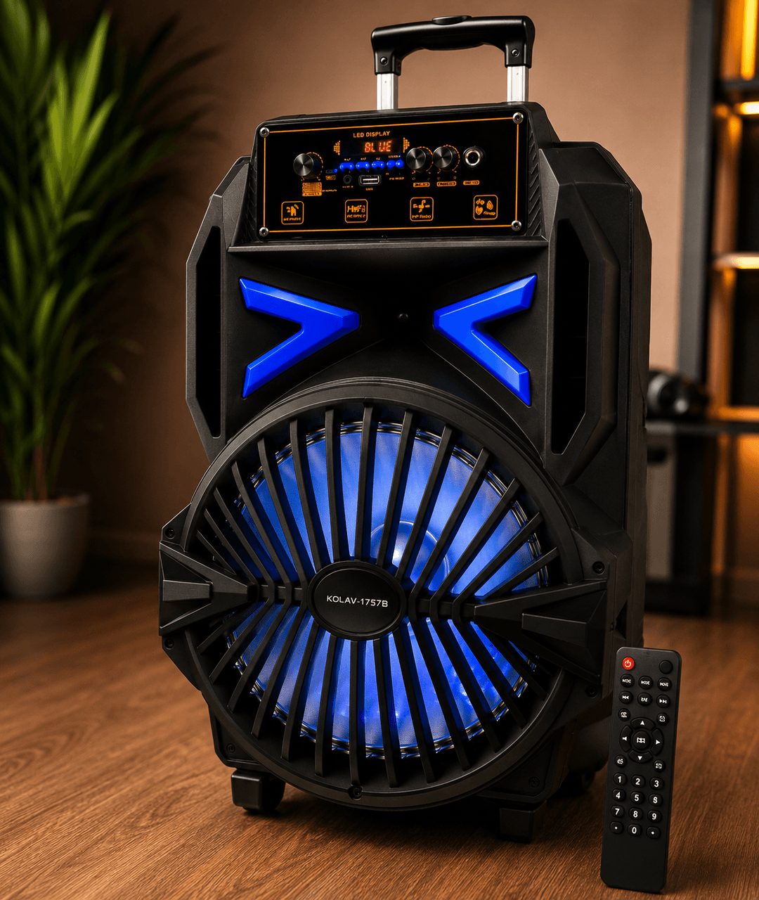 Колонка акумуляторна KOLAV 1757В Bluetooth/USB/FM Акустика Колонка блютуз