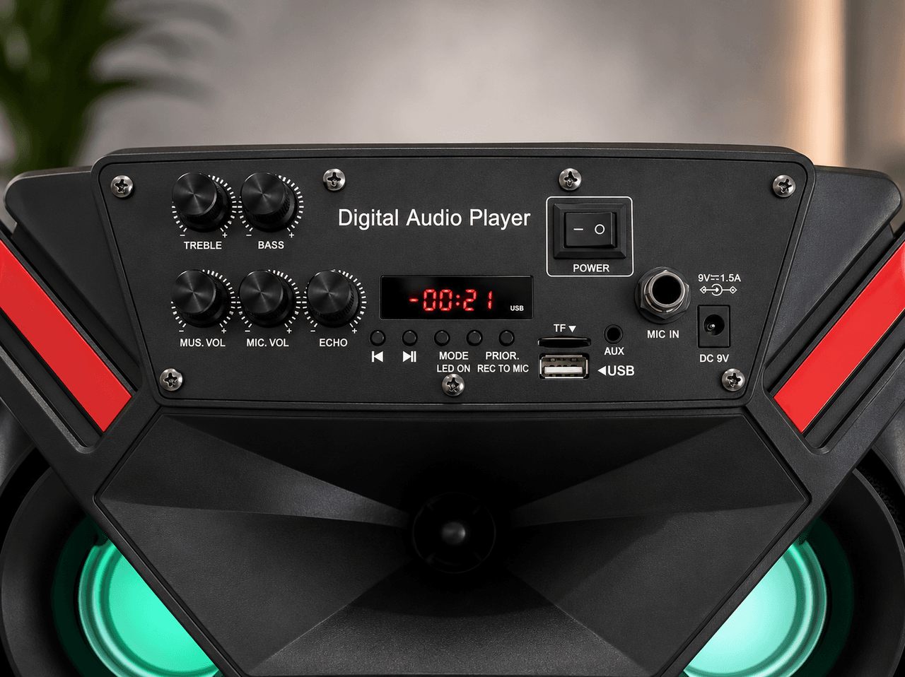 Акустична система LiGE-1717 акумулятор Bluetooth з мікрофоном 12″ 25 Вт | Бездротова аудіосистема