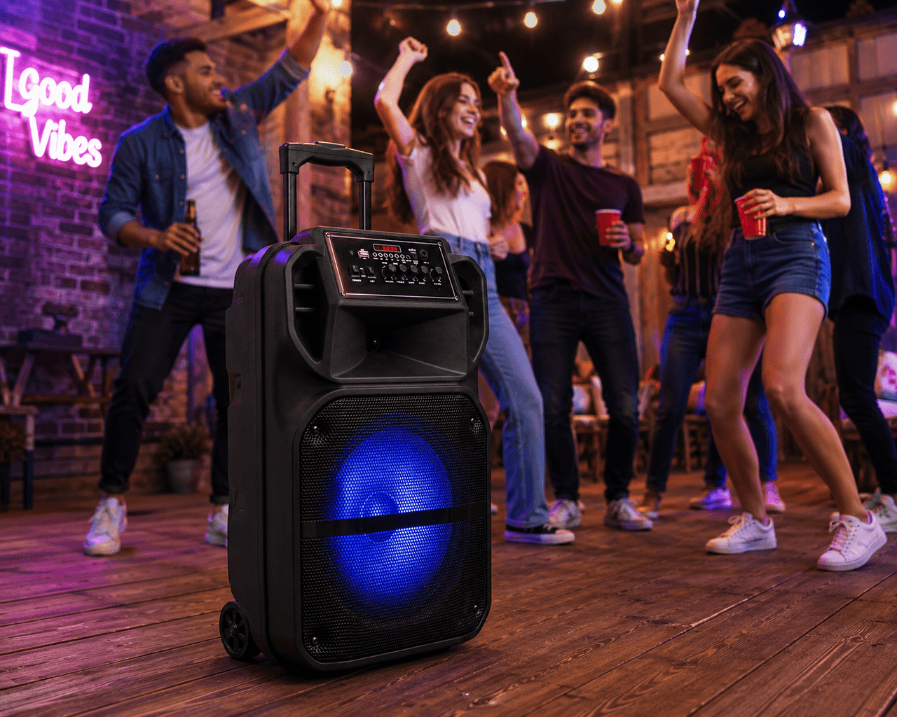 Акустична система LiGE-1722 акумулятор Bluetooth з мікрофоном