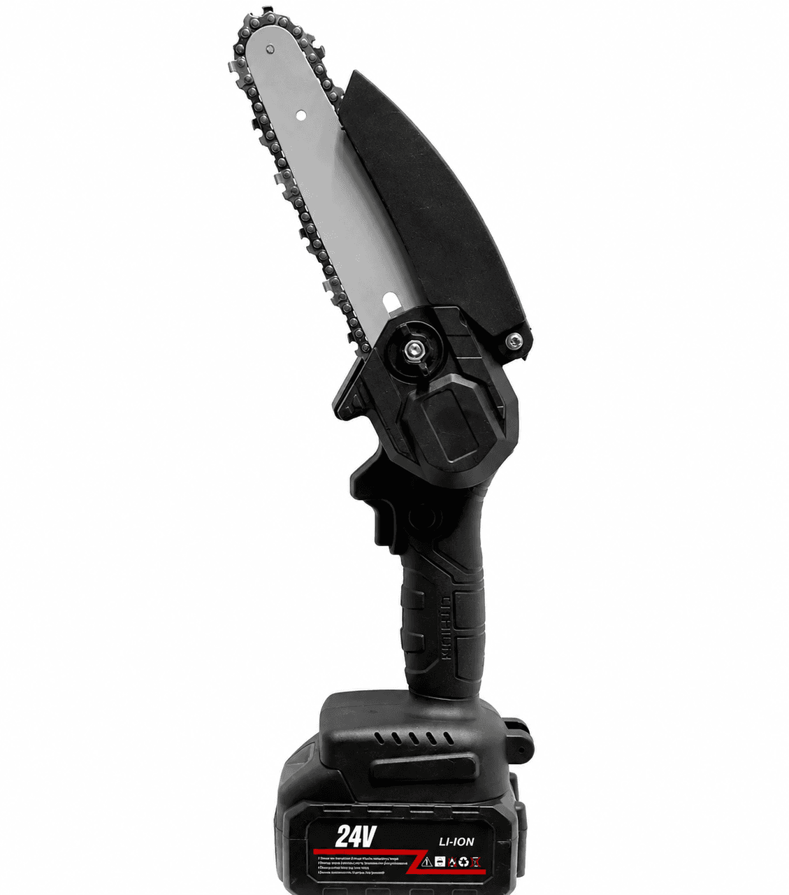 Акумуляторна ланцюгова мініпилка Electric Chain Saw 48 V 8″ дюймів 20 см з 2 акумуляторами для обрізання гілок дерев у кейсі