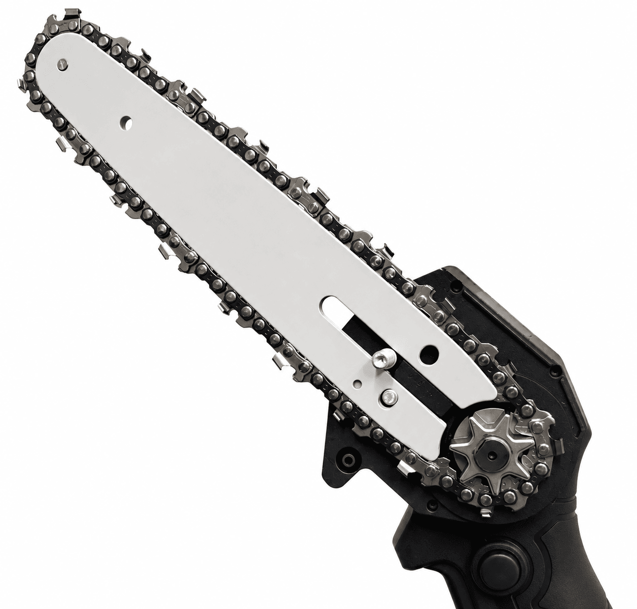 Акумуляторна ланцюгова мініпилка Electric Chain Saw 48 V 8″ дюймів 20 см з 2 акумуляторами для обрізання гілок дерев у кейсі