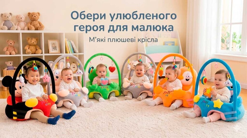 Обери улюбленого героя для малюка