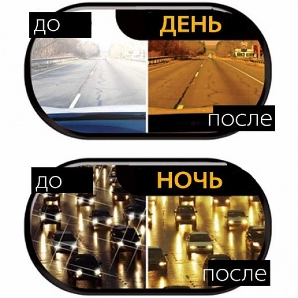 Окуляри антивідблискові для водія нічні та денні DIAL VISION HD-2