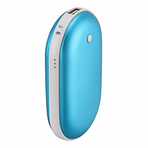 Грілка для рук і повербанк 2 в 1 Pebble hand warmer Грілка-повербанк 5000 mAh Power Bank з підігрівом