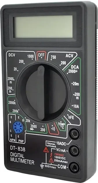Компактний цифровий мультиметр DT-838 Універсальний тестер
