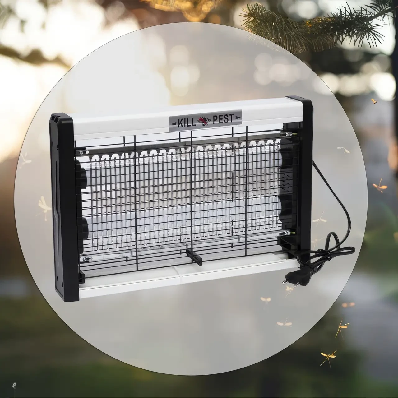 Мухолівка електрична з лампою для знищення комах 308-8W 220В