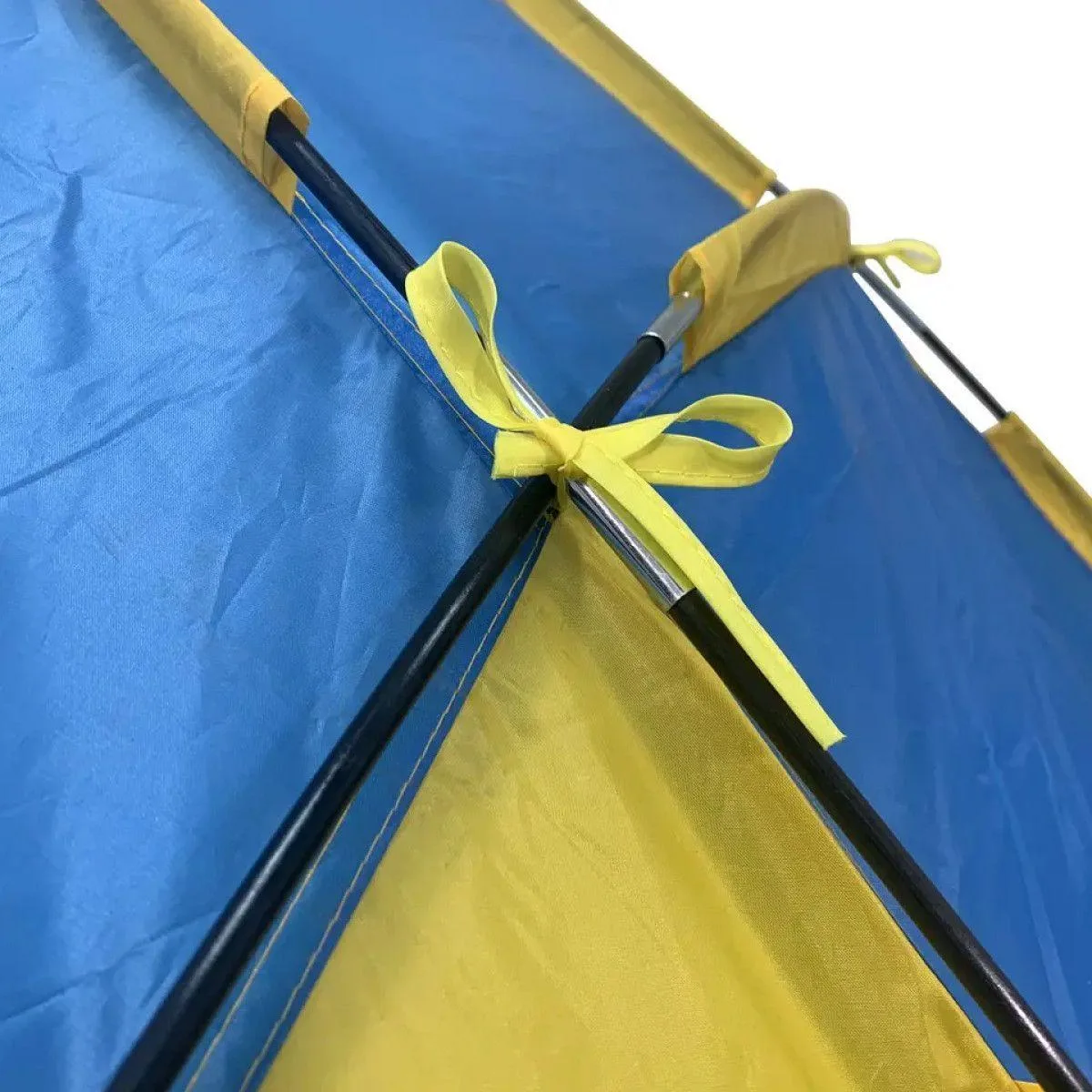 Намет пляжний тент “Ракушка” (210х120х100см) WM-0T103, Жовто-синій / Автоматичний двомісний намет