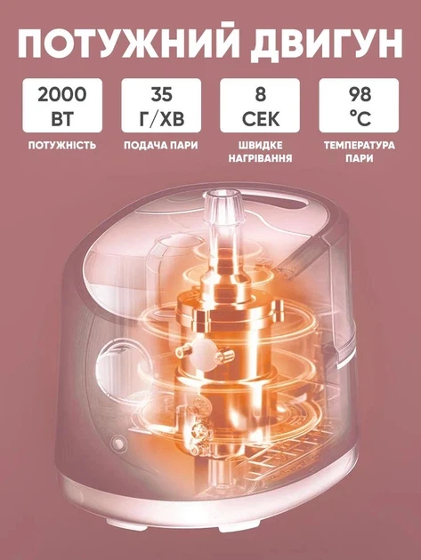 Вертикальний відпарювач із прасувальною дошкою 1800 Вт 1,8 л для одягу та тканин із регулюванням температури