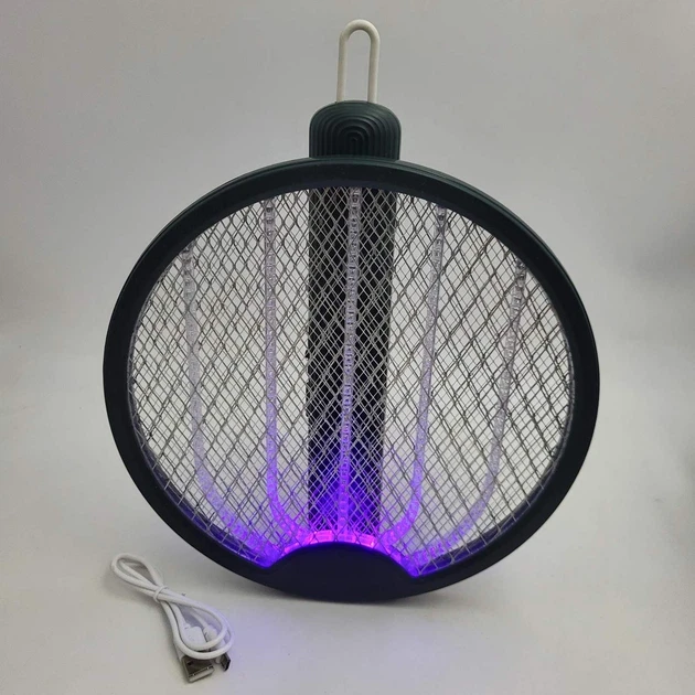 Мухобійка акумуляторна електрична складна знищувач комах UKC Electric Mosquito Swatter