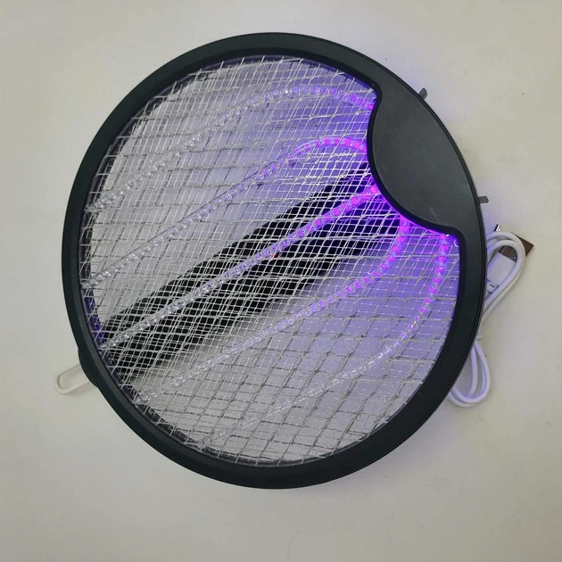 Мухобійка акумуляторна електрична складна знищувач комах UKC Electric Mosquito Swatter