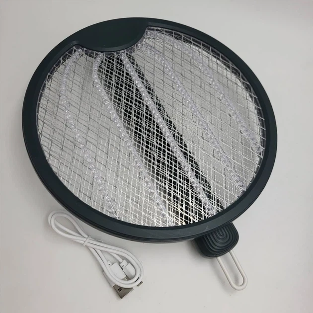 Мухобійка акумуляторна електрична складна знищувач комах UKC Electric Mosquito Swatter