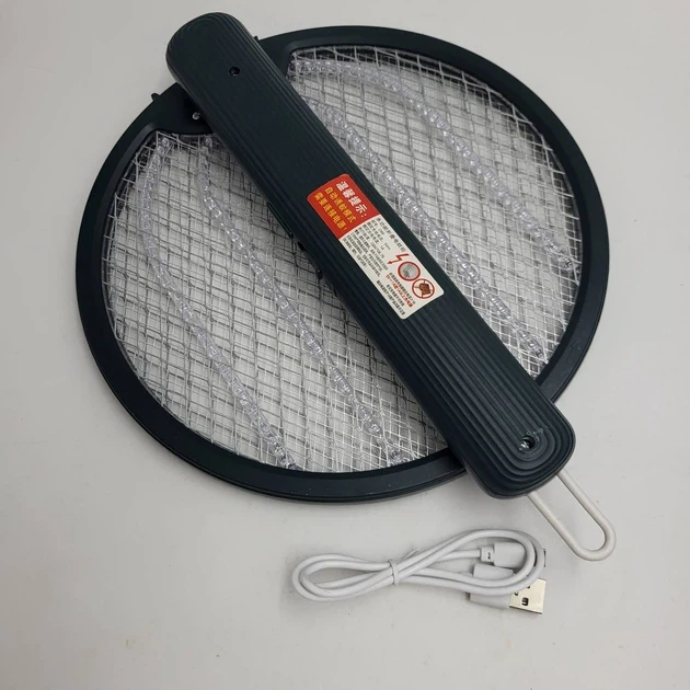 Мухобійка акумуляторна електрична складна знищувач комах UKC Electric Mosquito Swatter