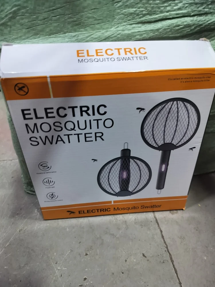 Мухобійка акумуляторна електрична складна знищувач комах UKC Electric Mosquito Swatter