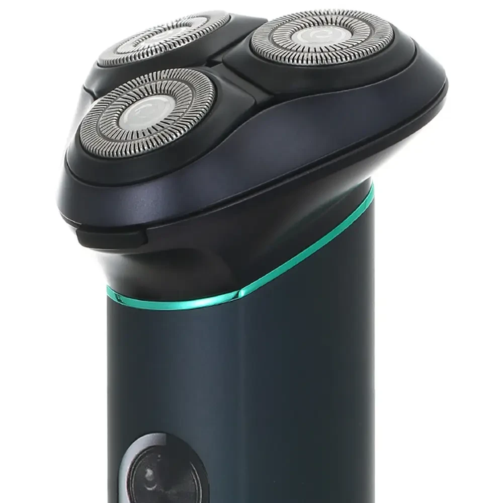 Акумуляторна електробритва водонепроникна, від USB, VGR V-310, Чорна/Бездротова бритва електрична