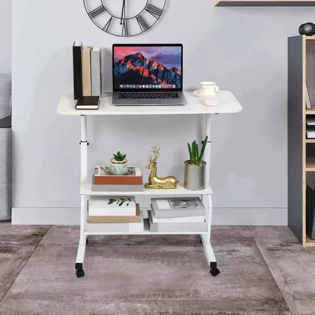 Стіл комп’ютерний на коліщатках з регулюванням висоти Laptop Table 60 х 40