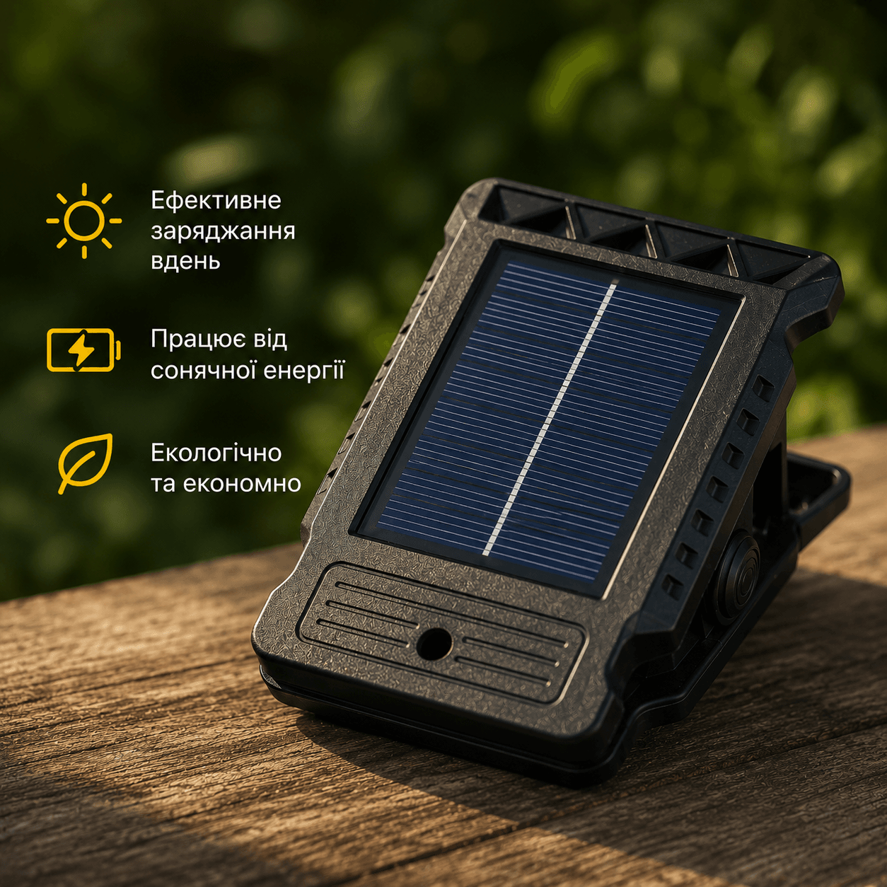 Ліхтар-прищіпка SSP-07/TS-21A-B/світильник на сонячній панелі, акумулятор, датчик руху/Водонепроникний світлодіодний