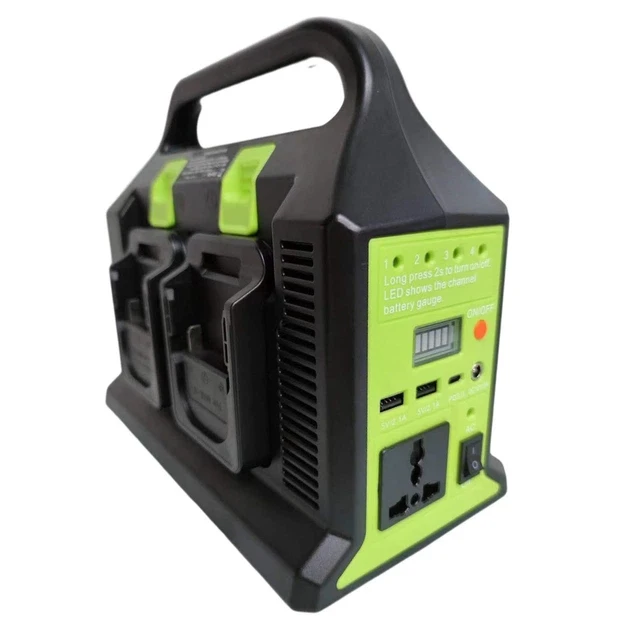 Перетворювач напруги (UIN2) 300W з 12V на 220V / Інвертор живлення з виходом 220 В для акумуляторів LXT USB, Type-C, 12 В, LED