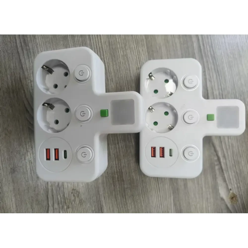 Розетка Адаптер Подовжувач 2 входи БІЛИЙ 8623UL 2USB + 1PD AND WL-1