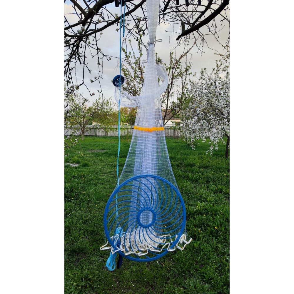 Рибальська мережа для ловлі риби FISH NET 0240 2,5 м кільце 45 см зручна та компактна модель