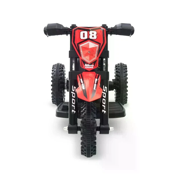 Електромотоцикл для дітей Cool Mountain 26X-130 / Дитячий електро мотоцикл з LED-підсвічуванням та музикою Червоний