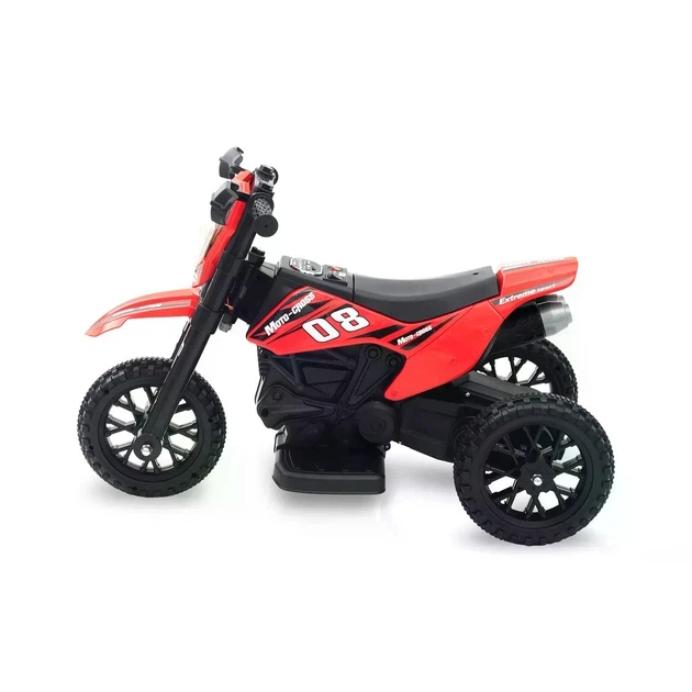 Електромотоцикл для дітей Cool Mountain 26X-130 / Дитячий електро мотоцикл з LED-підсвічуванням та музикою Червоний