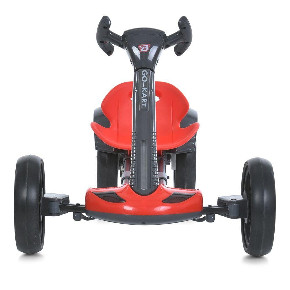 Дитячий складаний електромобіль Go-Kart з акумулятором та пультом електрокар Червоний