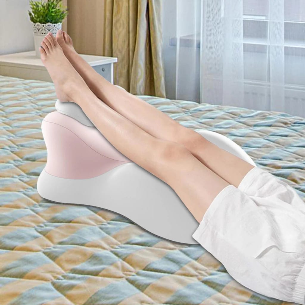 Рожева подушка ортопедична pillow-06/Клиноподібна подушка для сну з поліестеру/ Ортопедична подушка для підтримки ті