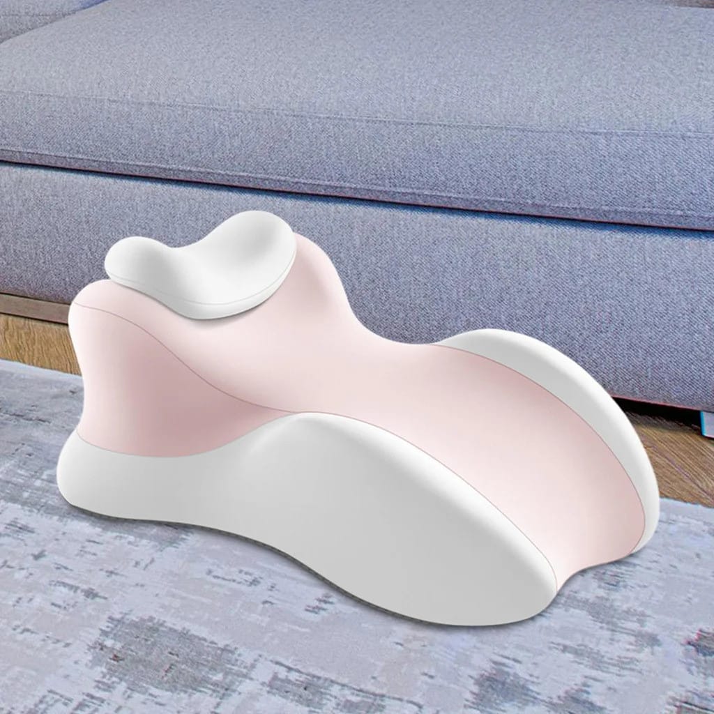 Рожева подушка ортопедична pillow-06/Клиноподібна подушка для сну з поліестеру/ Ортопедична подушка для підтримки ті