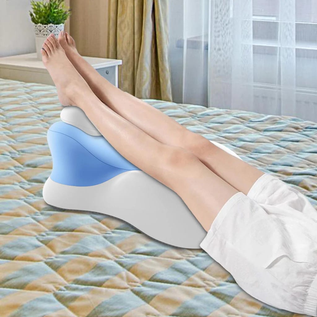 Блакитна подушка ортопедична pillow-06/Клиноподібна подушка для сну з поліестеру/ Ортопедична подушка для підтримки ті