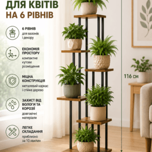 Підставка для квітів і вазонів підлогова металева/підставка для рослин кутова