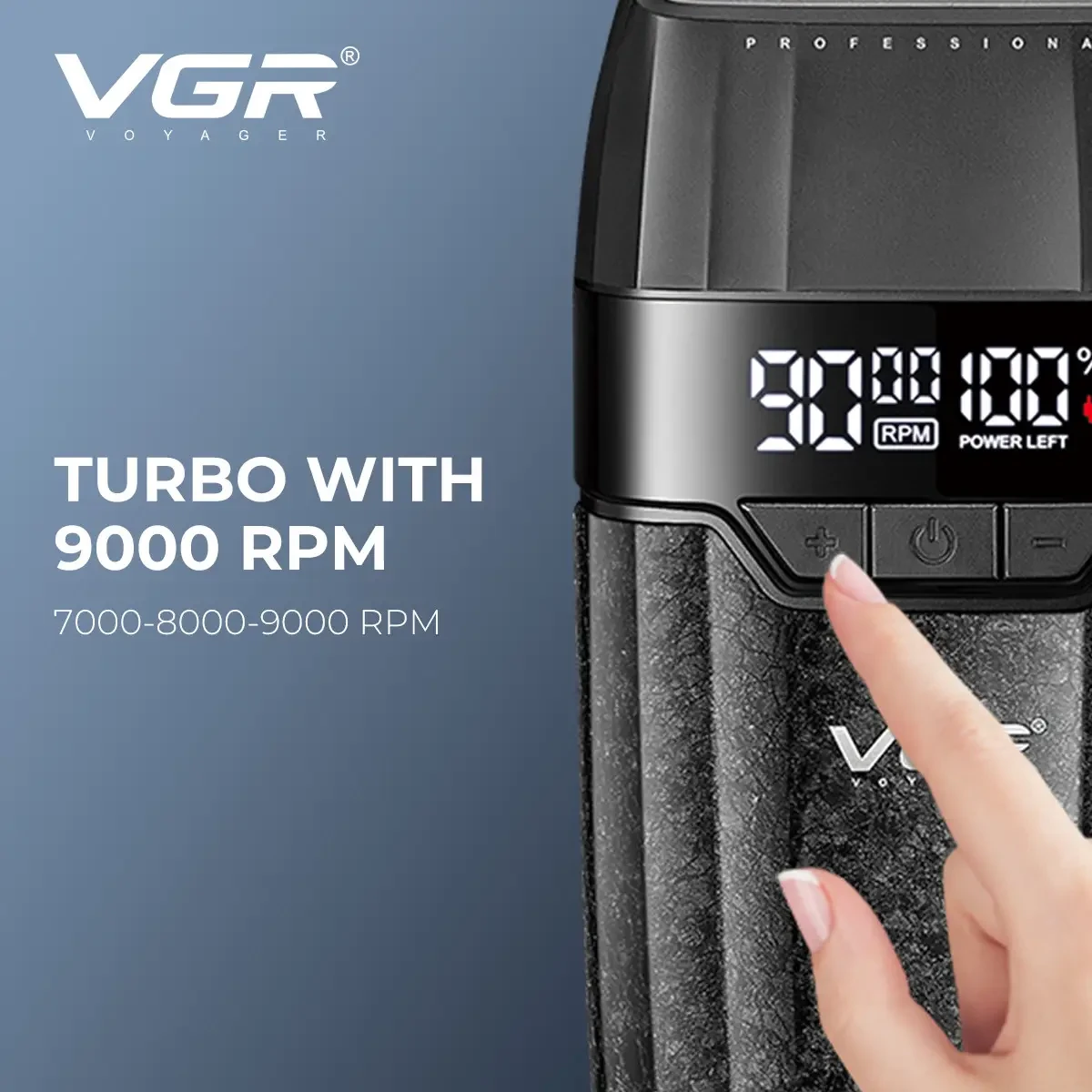 Набір для стрижки VGR 3 в 1 V-640 S3 BLACK, машинка для стрижки (clipper), триммер та електробритва (шейвер