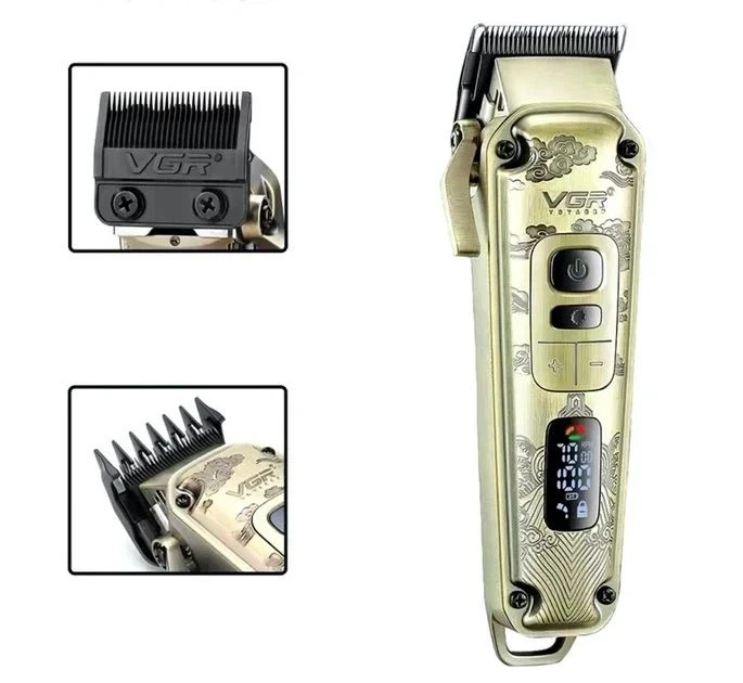 Комплект VGR 3 в 1 V-642 акумуляторна машинка для стрижки (clipper), тример і електробритва (шейвер)