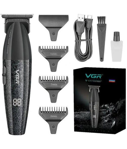Професійний тример для волосся бороди та вусів VGR V-640T Акумуляторний