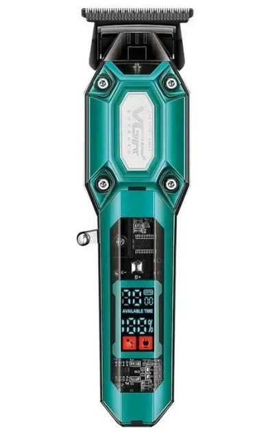 Акумуляторна машинка для стрижки VGR V900 Green з набором насадок