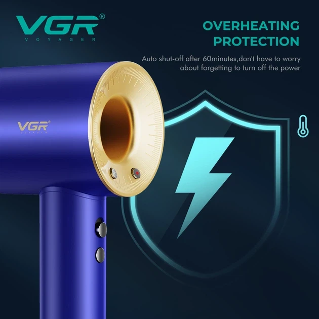 Фен професійний VGR V-445 Синій