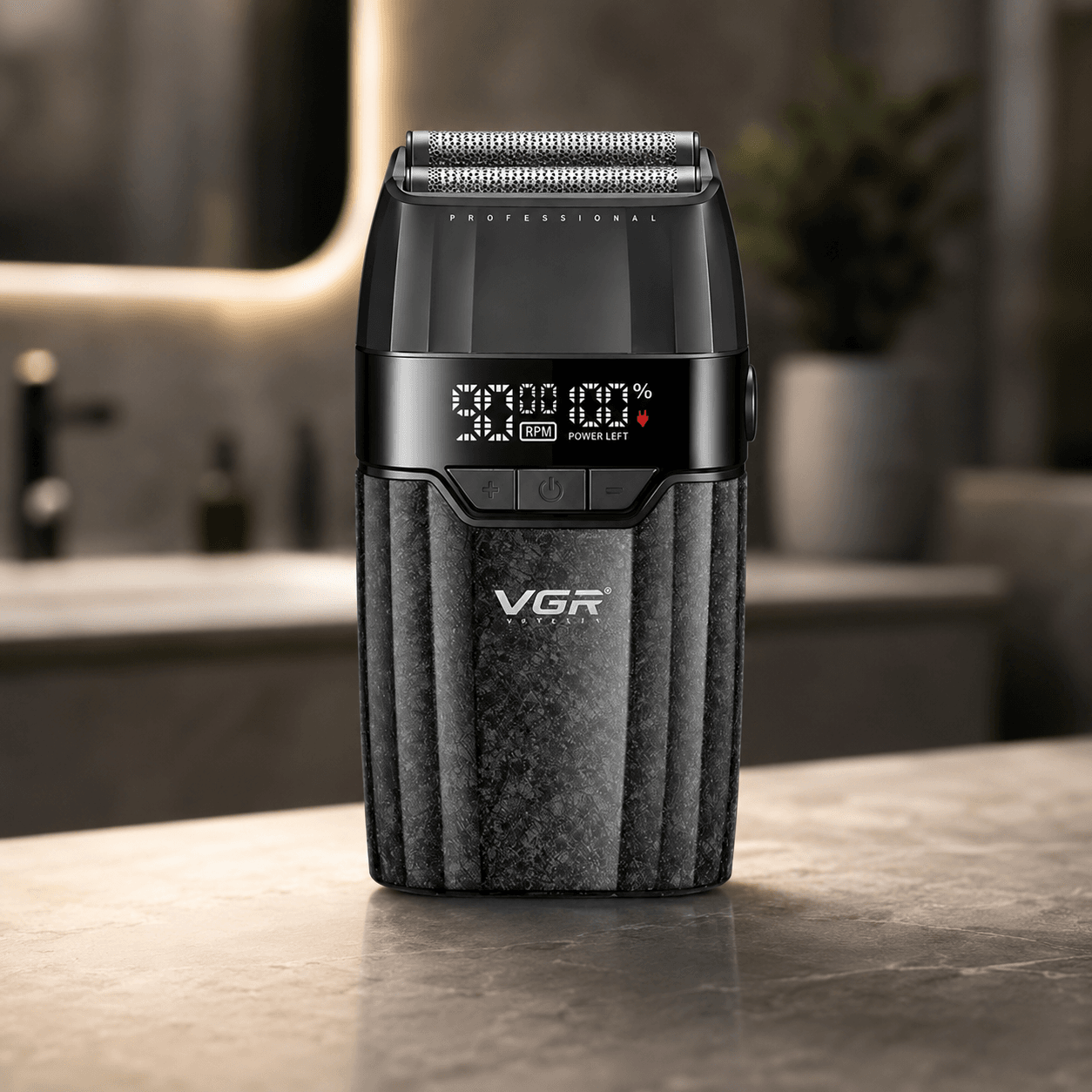 Бритва VGR V 640 S Black/ Шейвер чоловічий професійний/Електробритва акумуляторна чорна