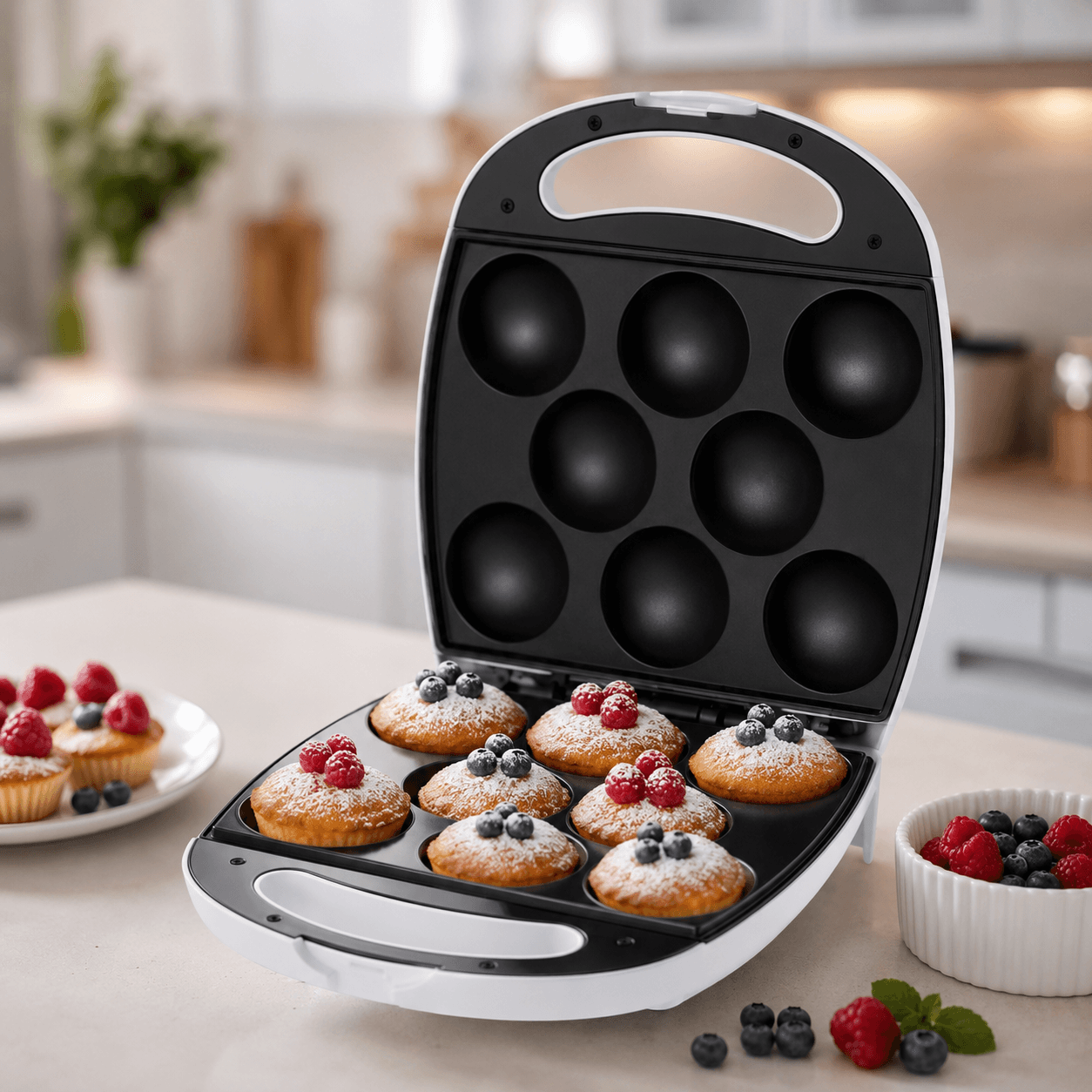 Електрична кексниця RAF R.2510, 1400 Вт, на 8 порцій/форма для випікання Cake Maker