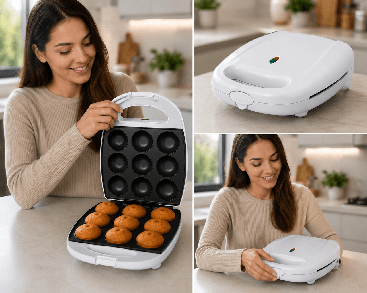 Електрична кексниця RAF R.2510, 1400 Вт, на 8 порцій/форма для випікання Cake Maker