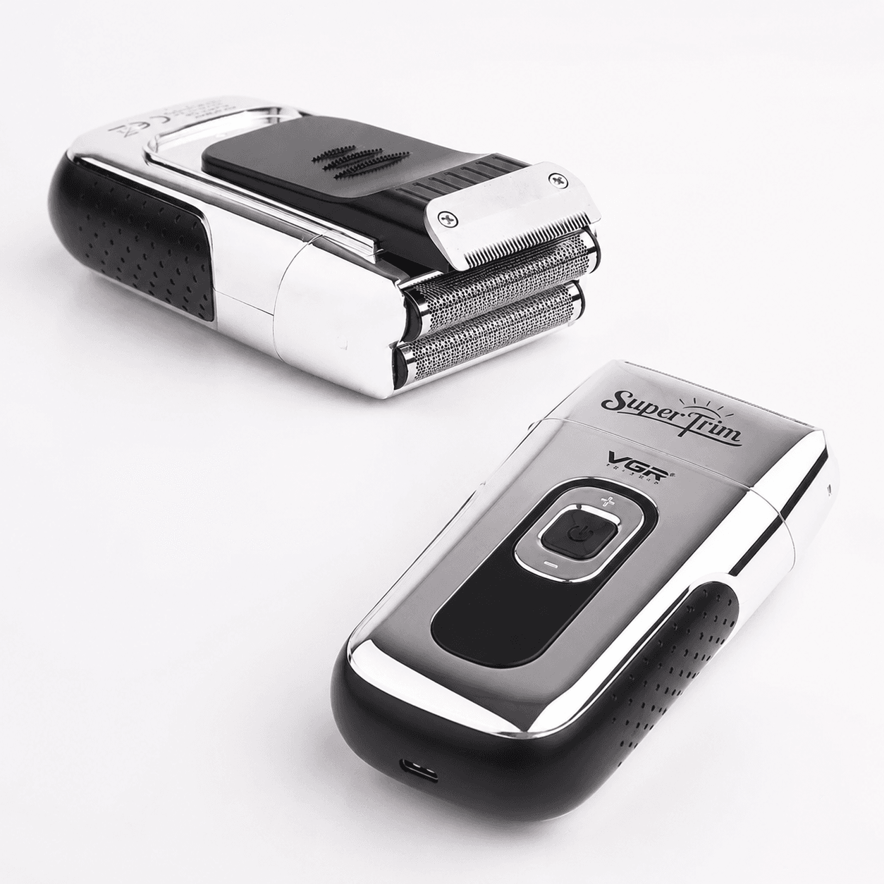 Бритва VGR V 332 Silver/ Шейвер сітковий на USB/Електробритва з подвійним лезом і тримером