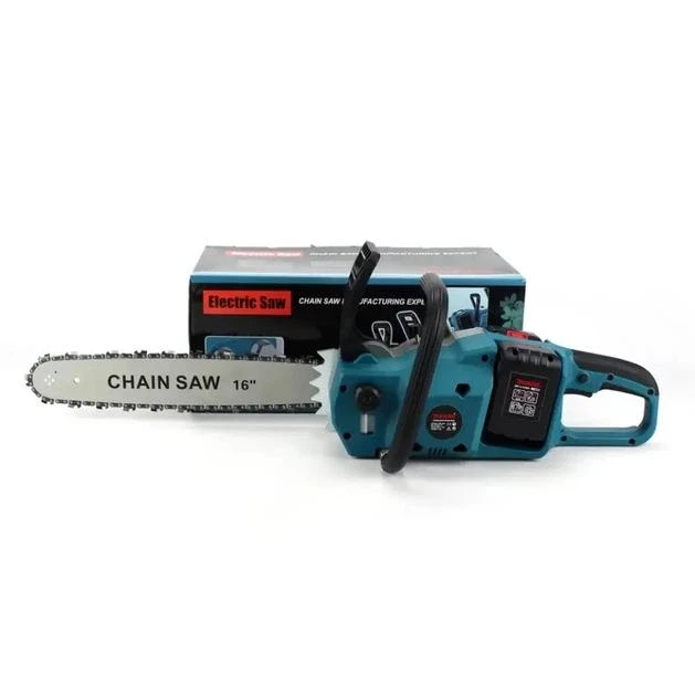 Акумуляторна ланцюгова пила Electric SAW 40-8 48 В із шиною 16 дюймів, двома акумуляторами та двома зарядними пристроями