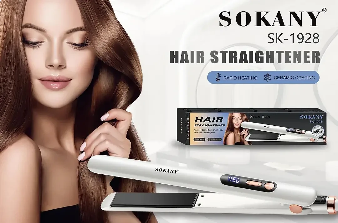 Утюжок SOKANY SK-1928 кераміка до 230°C потужність 45 Вт