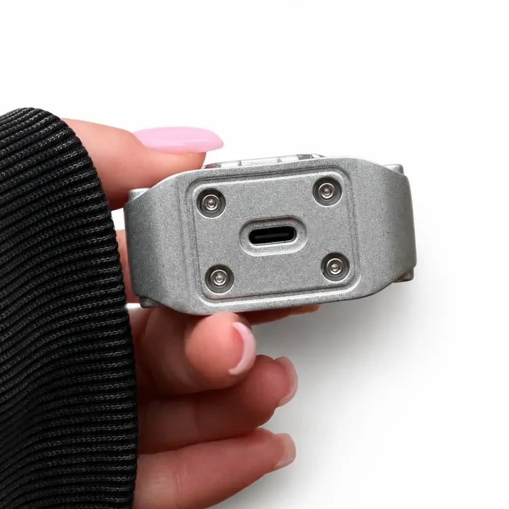 Чоловіча електробритва MS-1098 5 Вт, USB, Срібляста / Міні бритва для обличчя / Електрична бритва / Портативна бритва