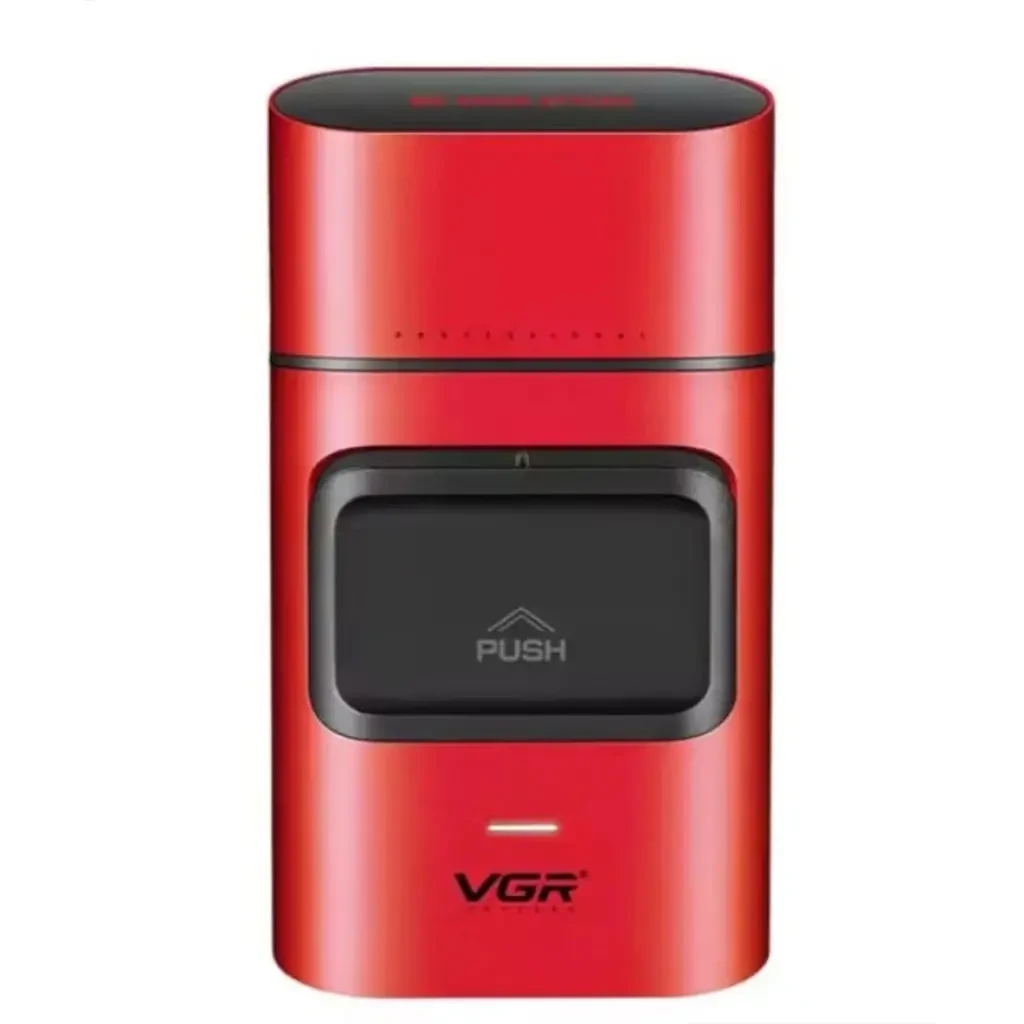 Електробритва шейвер з USB, VGR V-307, Червоний / Акумуляторна бритва / Тример для обличчя / Чоловіча електробритва