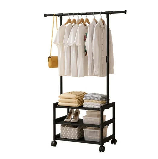 Вішалка підлогова SINGLE-POLE SHOE RACK 107-2 з полицями для взуття